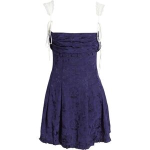 For Love And Lemons Holland Floral Jacquard Minidress